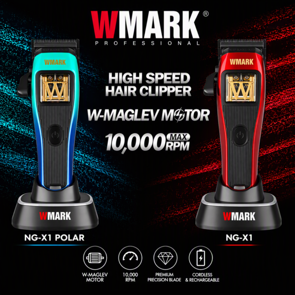WMARK NG-X1 | Tagliacapelli Professionale Vector Motor 10.000 RPM